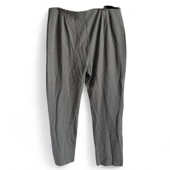Chico's Pants - Chicos Houndstooth Stretchy Pull On Straight Leg Pants